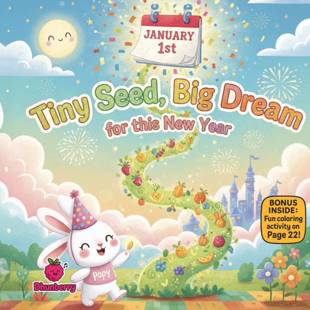 Tiny Seed, Big Dream for This New Year: A Hopeful Rhyming Picture Book About Patience, Growth, and Believing Small Steps Matter