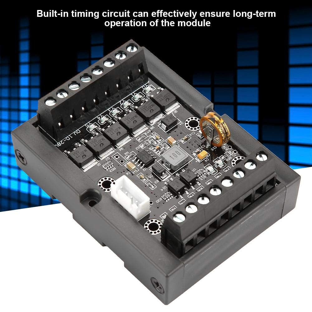 Tarjeta de control industrial PLC FX1N-14MT El módulo de retardo de relé programable con Shell puede realizar miles de funciones, 10-28VDC