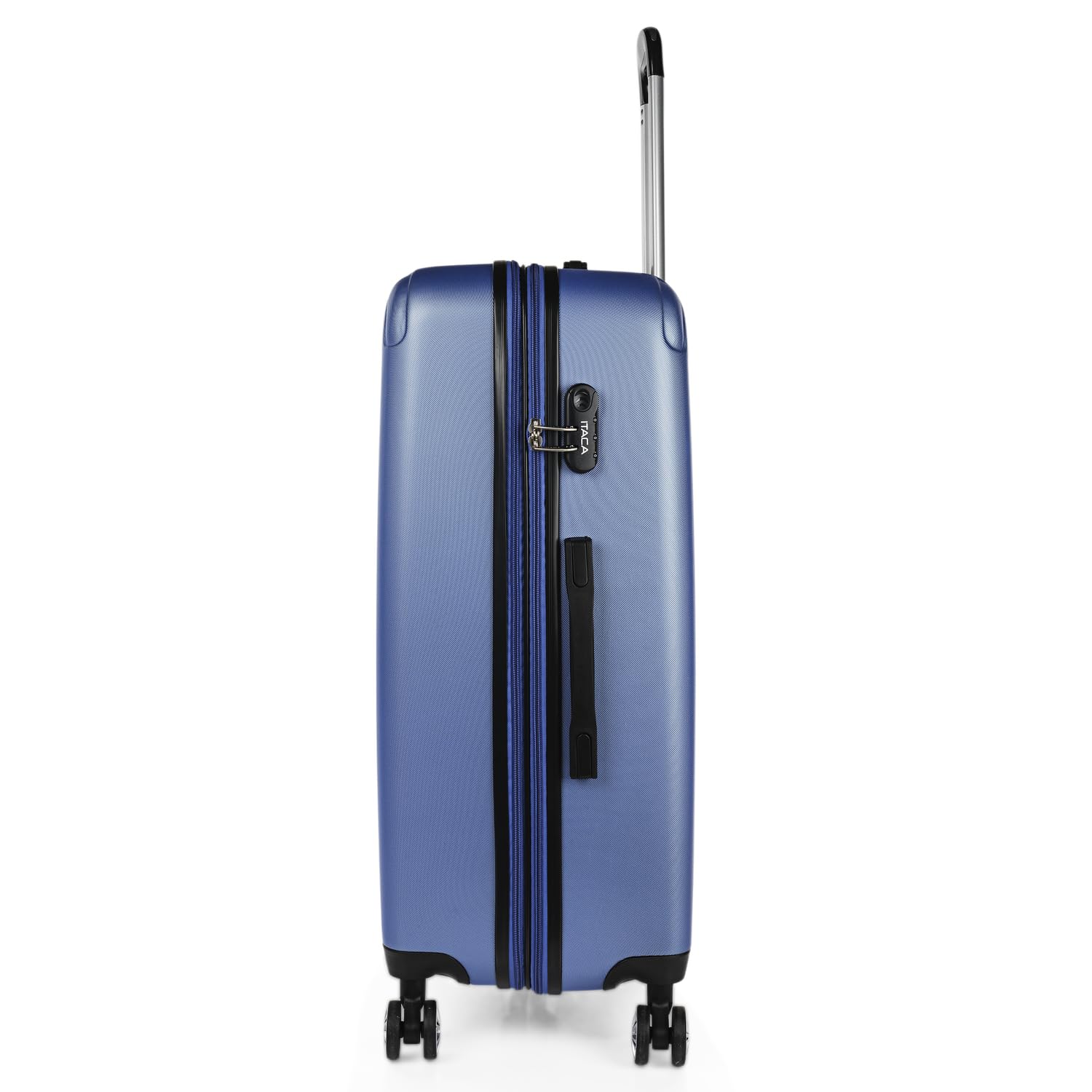 ITACA - Großer Koffer, Koffer Hartschale Und Koffer Mit Rollen Für Komfortable Reisen Mit Stabiler Bauweise, Modernem Design Und Sicherem Transport Zahlenschloss Erweiterbar., Saphirblau