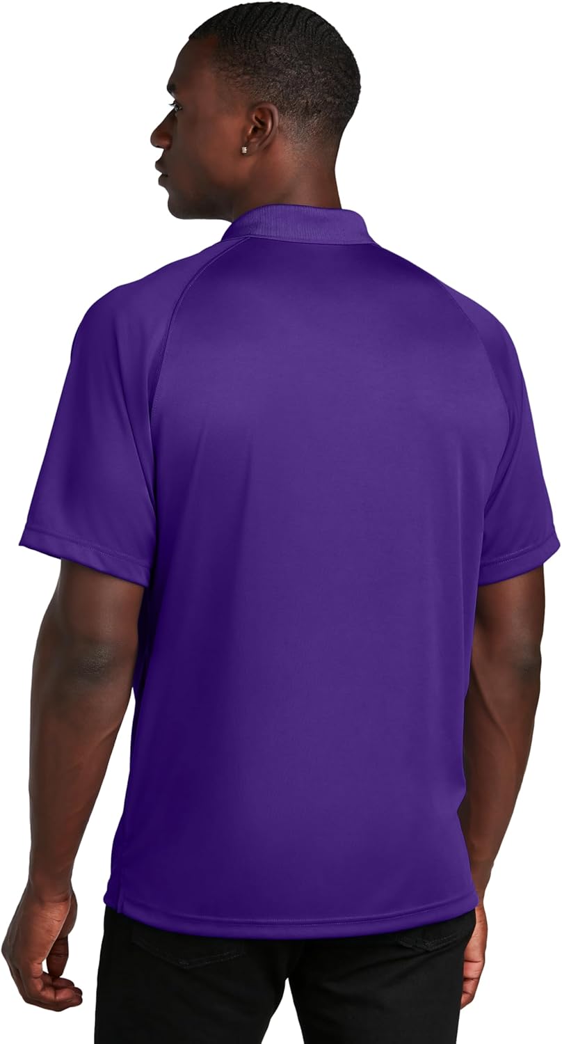 SPORT-TEK Unisex Dry Zone Raglan Polo | Casual Short Sleeve Collared Shirt for Men & Women, Top for Work, Tennis & Golf