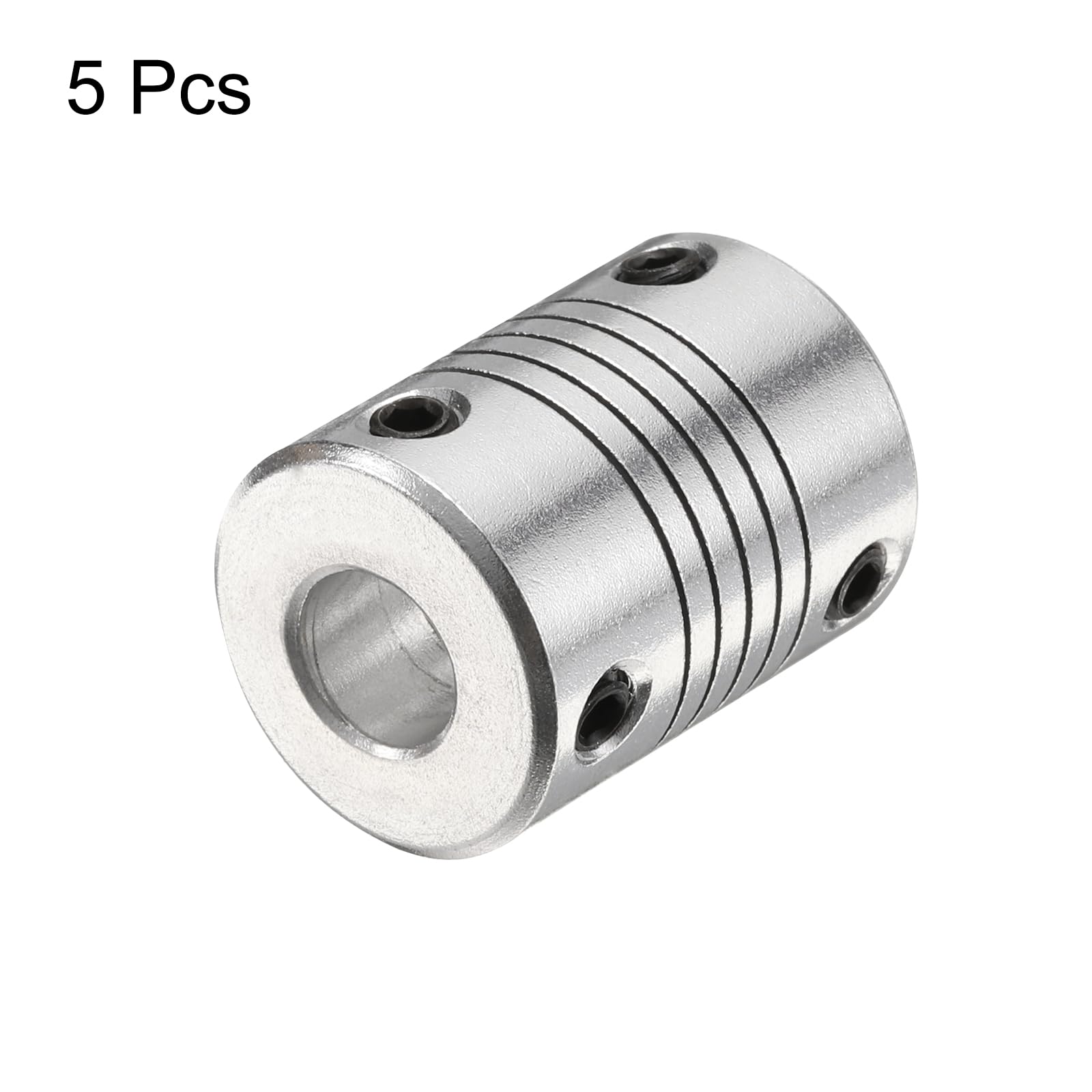 CNC Machine Coupler Uxcell Aluminum Motor Coupler - 6.35mm To 8mm Shaft Connector For 3D Printers & CNC Machines Shaft Coupling