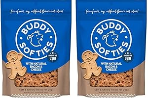 Buddy Biscuits Original Soft and Chewy Bacon and Cheese Flavor Dog Treats