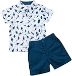 Toddler Baby Boy Summer Outfit Cute Dinosaur Short Sleeve Shirts Top &Shorts Kids Boy Clothes