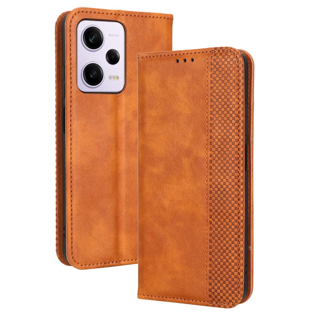 Custodia Portafoglio In Pelle Per Xiaomi Redmi Note 12 Pro+ Plus 5G – Copertina Con Slot E Chiusura Magnetica – Rossa - 2