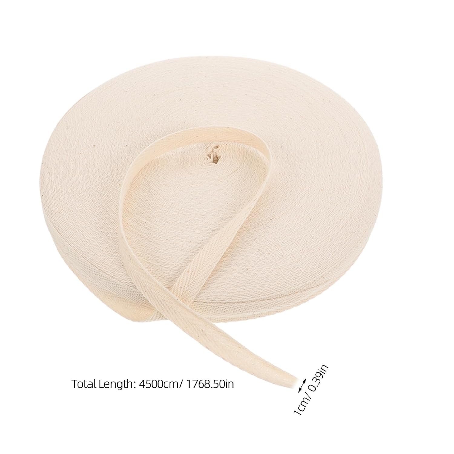 Lurrose Archival Cotton File Repair Tape 1cm X 45m Roll, 2 Rolls Bookbinding Cotton Binding Tape for Document Restoration and File Repair in Office and Library Use