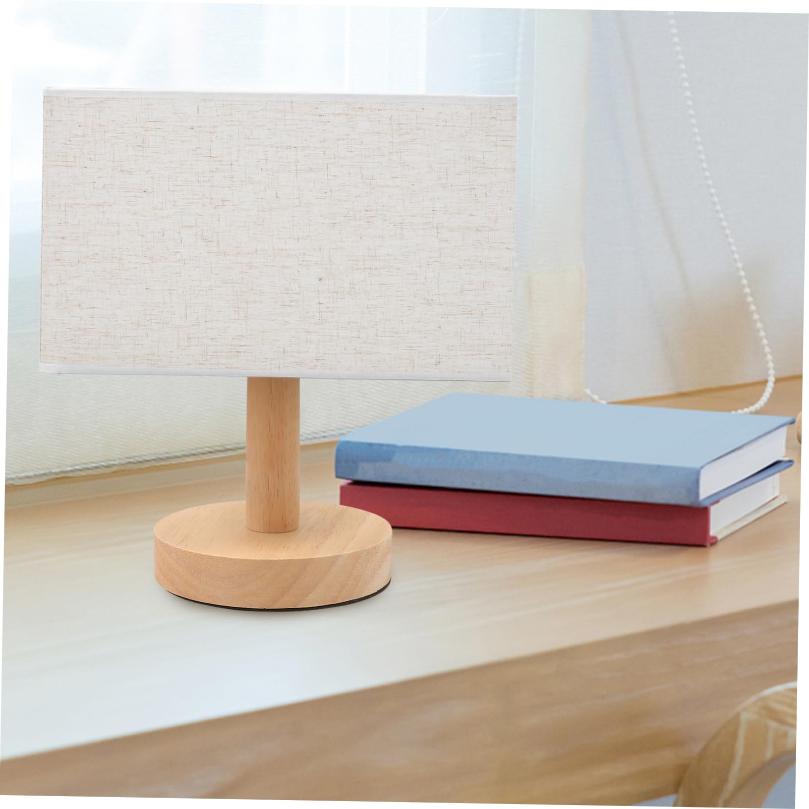 Artibetter Abat Jour Rectangulaire en Tissu Beige, Housse de Lampe Facile à Installer Effet Décoratif, Couverture Légère pour Décoration Chambre Fille Ado