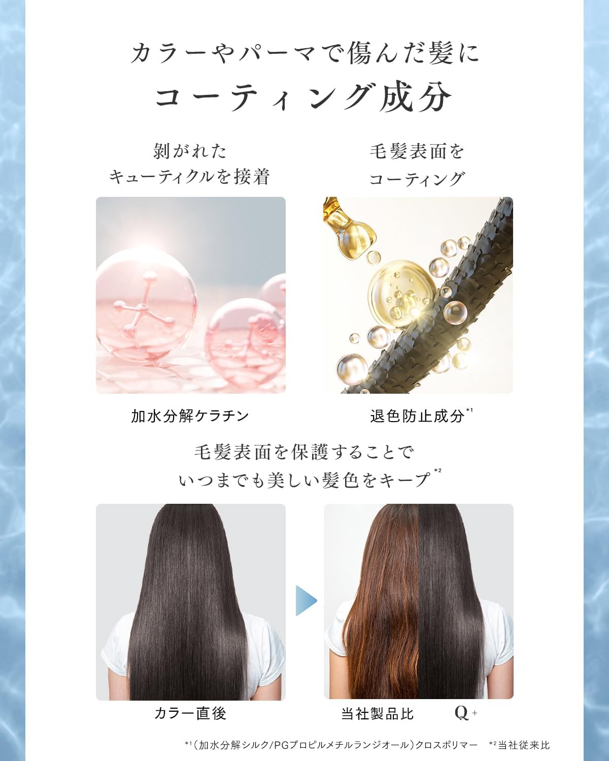 Q+ クオリタス［ ダメージケア ］シャンプー トリートメント セット 美容室専売品 アミノ酸シャンプー ノンシリコン 400ml/400g