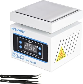 110V 360W Soldering Hot Plate, Electric Hot Plate, LED Microcomputer Electric Preheat Soldering Station Welder Hot Plate Rework Heater Lab 100X100mm 3.94 * 3.94in Plate