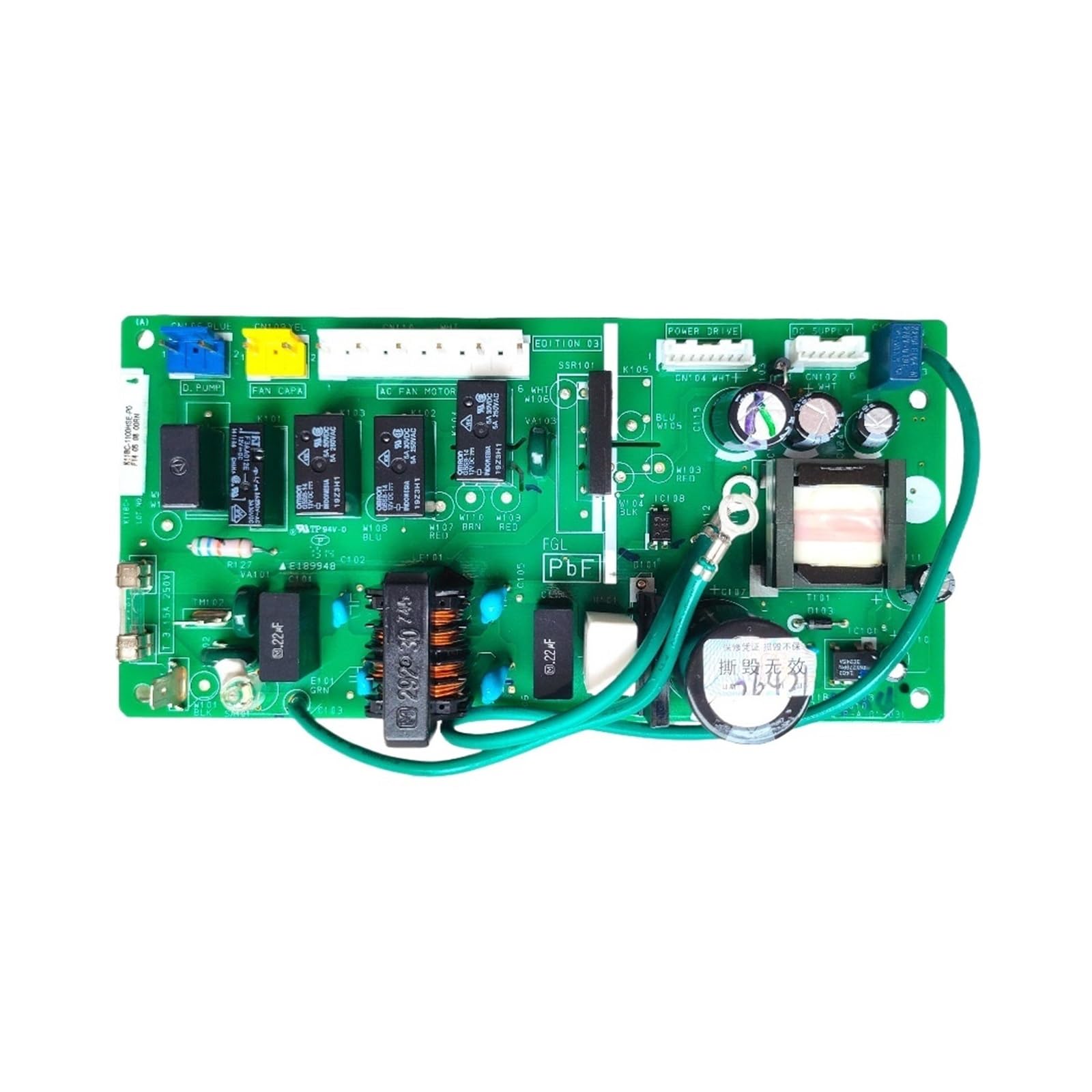 YSGNCPXNEM ，Compatible For Fujitsu, Inverter Air Conditioner Motherboard 9708980010 K11BC-01-03 K11BC-1100HSE-P0 Air Conditioner Accessories