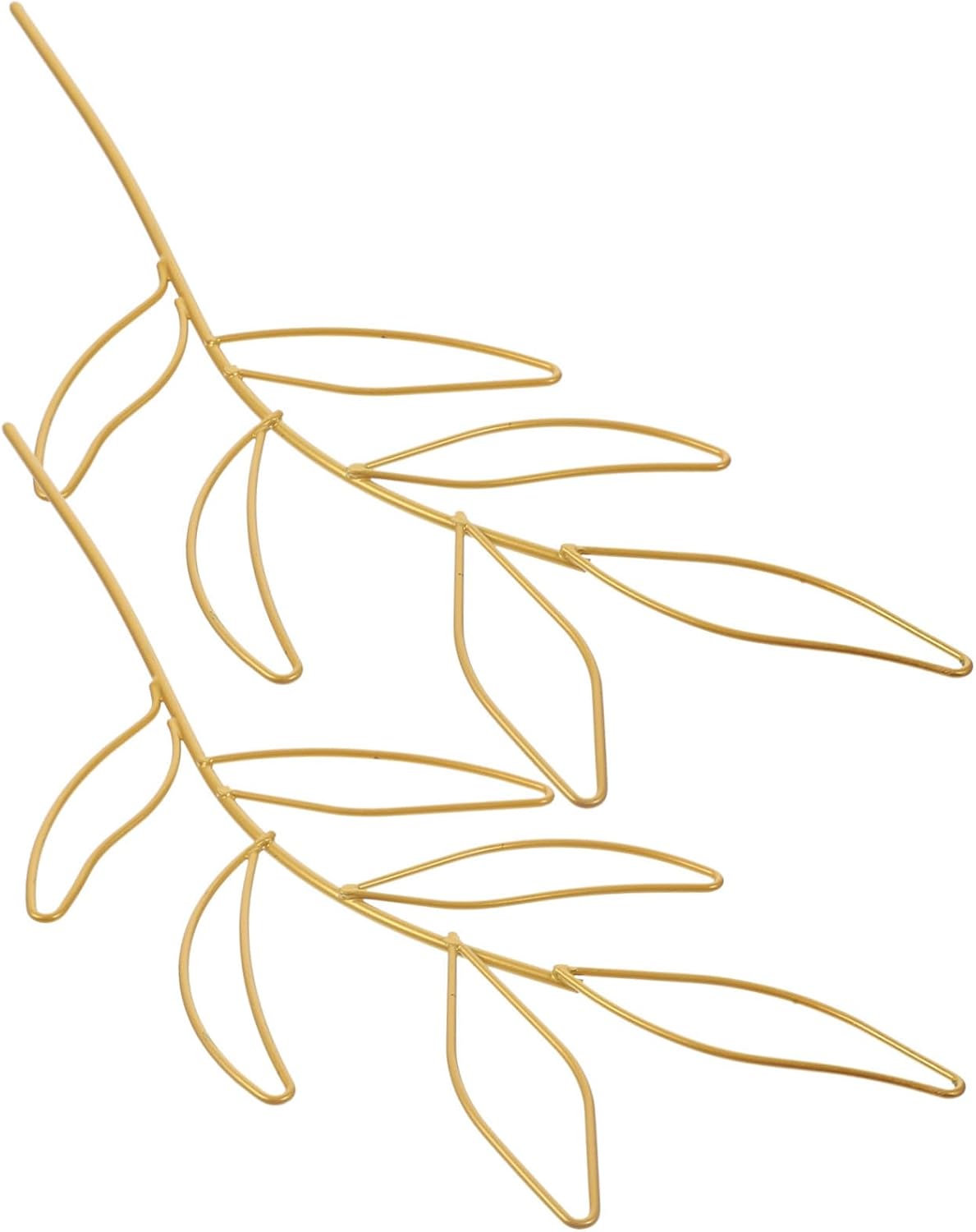 Leaf Shape Plant Trellis 2pcs Iron Creative Support for Vegetables