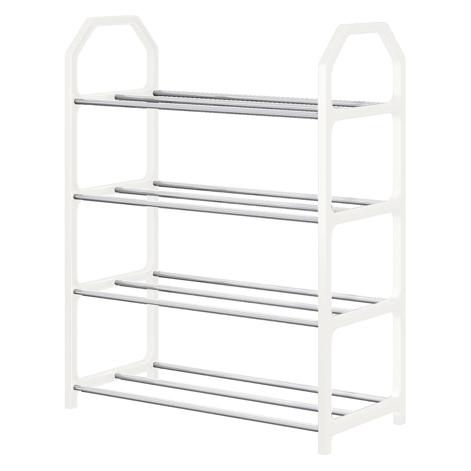 matumou 4-Tier Shoe Rack Versatile Storage Organizer Large Capacity Sturdy Construction Installation Entryway Bedroom Shoe Shelf