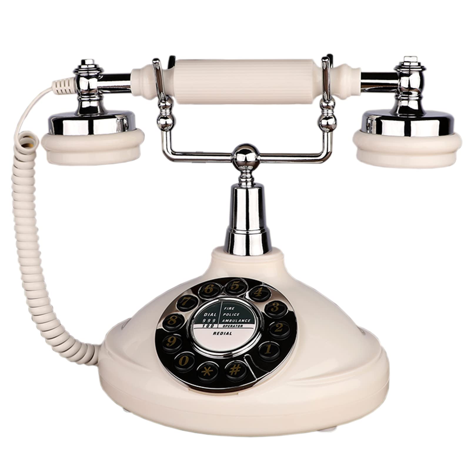 Europejski telefon retro Telefon stacjonarny Home Office Amerykański Antyczny Kreatywny Modny Retro Dzwonki ，Telefon w stylu vintage(Button)