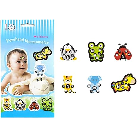 Forehead Stick On Fever Kids Fast Temperature Fever Continuously Fever Temperature Stickers...
