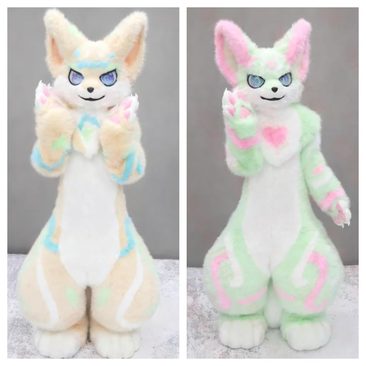 Fursuit Furry kostium maskotka, Kemono pełny futrzany garnitur Furries, na imprezę przebranie na karnawał akcesoria