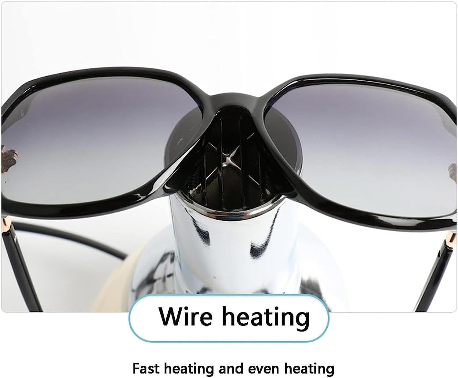 Calentador de Montura de Gafas, Calentador de Montura de Lentes de Gafas ópticas, Ajuste de Temperatura de 2 Engranajes (80 ℃ -110 ℃), Calentamiento Uniforme, para Industrias y talleres de procesami