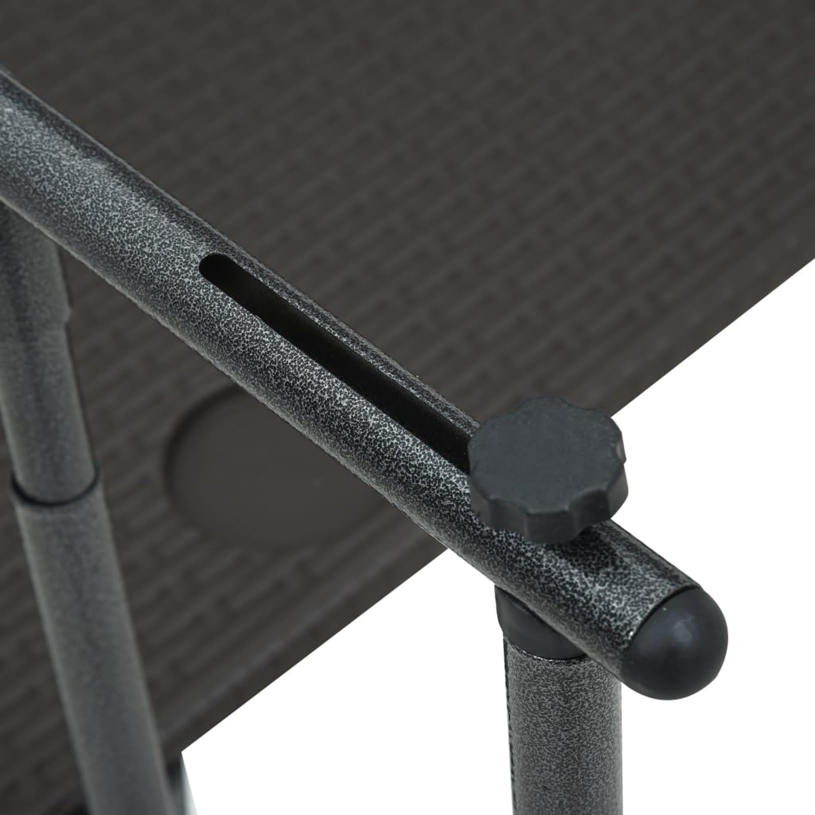 Tavolo da Balcone Pensile Marrone 60x64x83,5cm Plastica Rattan,Tavolino da Balcone Pieghevole, Tavolo da Appendere per Giardino, Terrazza, Cortile, Tavolino da Esterno