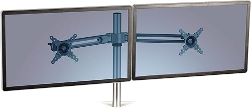 Miniatura 1 de Fellowes 8042901 Lotus - Soporte ajustable para monitor de computadora para 2 monitores con brazos horizontales duales, capacidad de monitor de 26