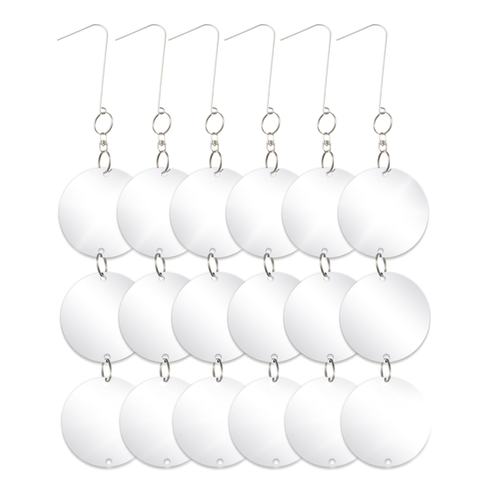 OFFO Reflective Bird Scare Discs Set, 18PCS Double-Sided Reflective Devices for Outside, Bird Reflectors to Keep Pigeon and Woodpecker Away from Garden or Yard, Porch, Outdoor-image-22