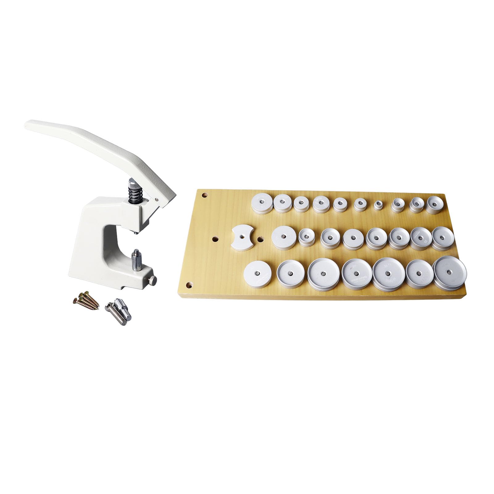 Qqmora Juego de Prensa de Reloj con 30 Matrices para 15-44 Mm