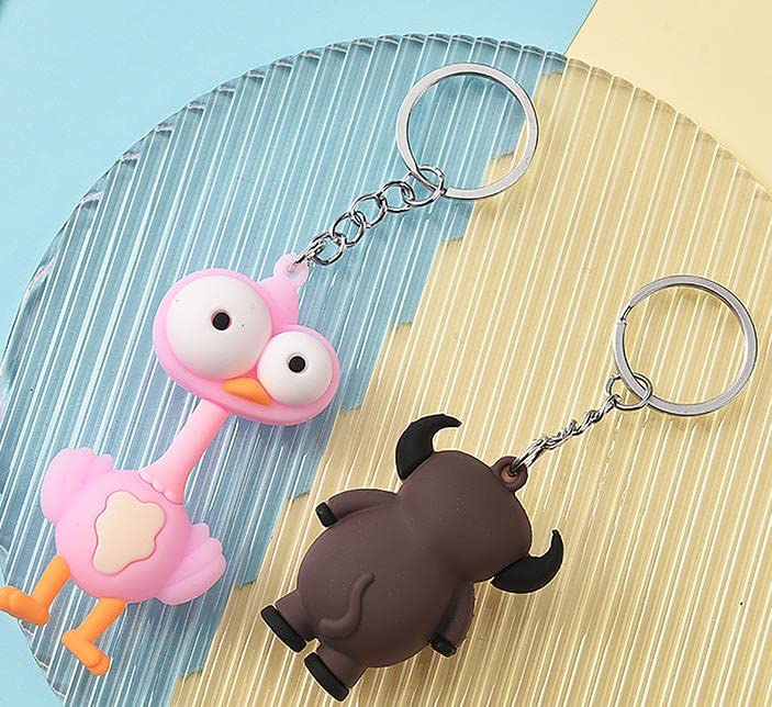 Image of Cute Cartoon BTS Keychain for Girls and Boys - Gift for Army and Kpop Lovers - Bag, Luggage Keyrings, Albums Keys Gifts