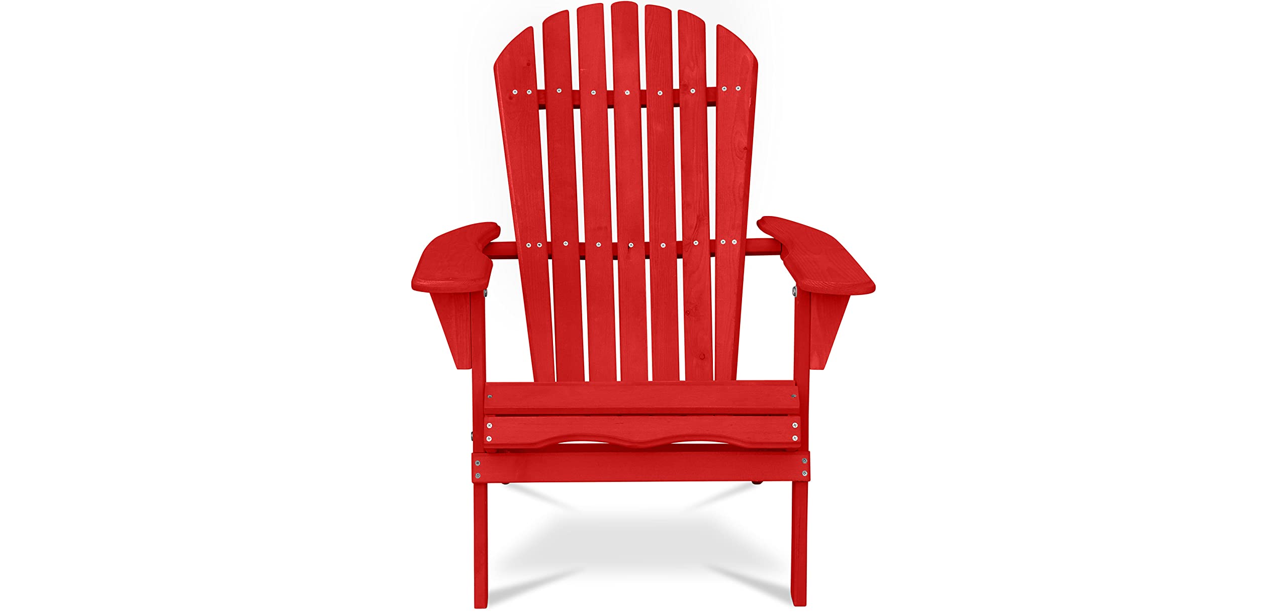 Chaise d'extérieur en Bois avec accoudoirs - Chaise de Jardin Adirondack - Adirondack Bleu