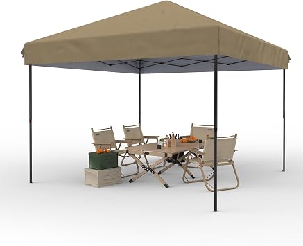 10X10 Pop Up Canopy Tent,Commercial Street Vendors Party Tents, Instant Outdoor Sun Shade for Events, Parties, Camping- Commercial Gazebo with Roller Bag,8 Stakes & 4 Sandbags
