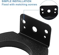 Vista 2 de Waziaqoc 4 soportes de micrófono para soporte de micrófono, clip de micrófono negro, soporte de micrófono montado en la pared para uso en el hogar