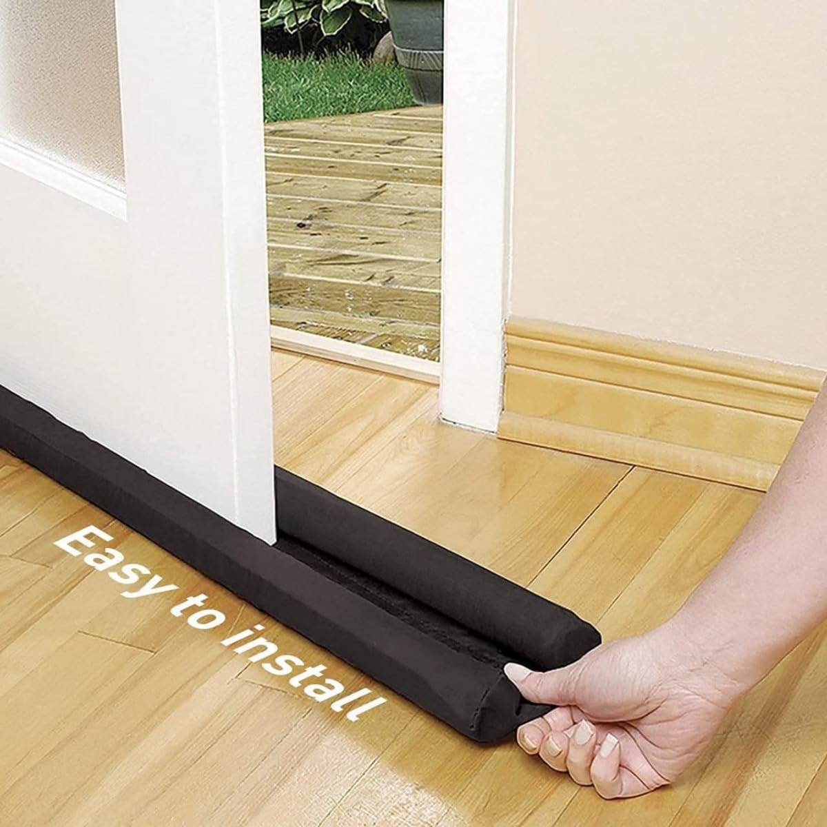 Riva World Door Bottom Seal Strip (39 Inch, Pack of 5), PVC Door Draft Stopper, Door Gap Filler Guard, Soundproof Weather Stripping, Dust, Insect & Noise Blocker, Energy Saving Door Seal for Home-image-5