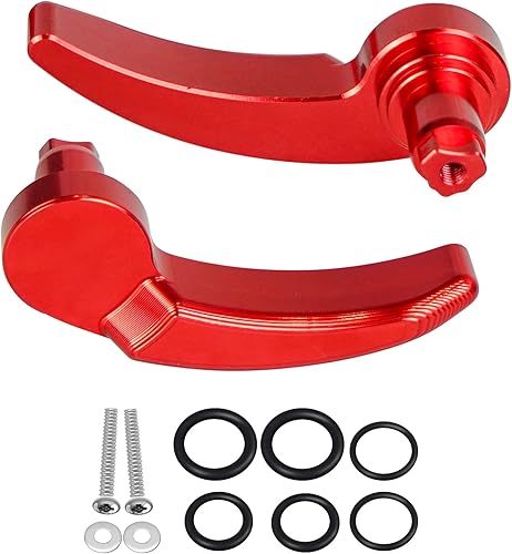 Kit de pestillo de alforja de motocicleta compatible con Harley Davidson Touring Street Glide, Electra Glide, Road King, Ultra Limited 2014-2021 Rojo