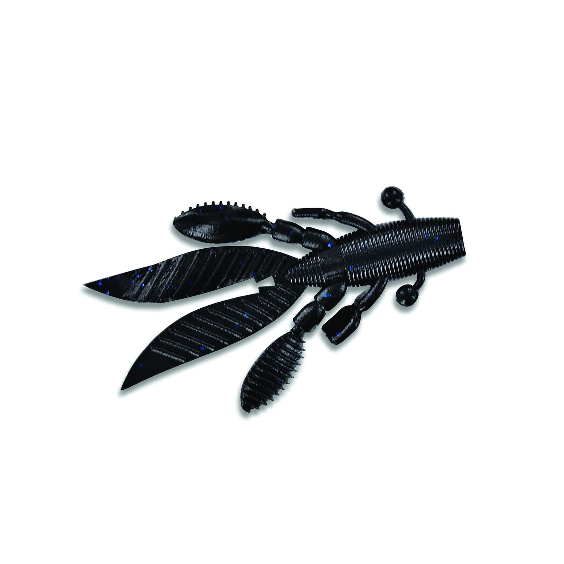 Flappin' Hog Creature Bait 4.5" 5 Per Pack Black Fishing Gear Lure for attracting Fish FLYY-08599BB