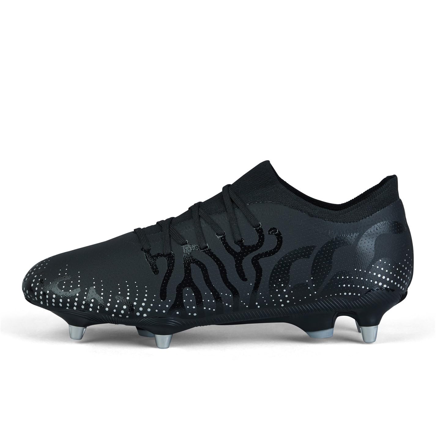 Canterbury Men's Speed Infinite Pro Soft Ground Rugby Boots - Black/Silver - 10.5 (45.5)