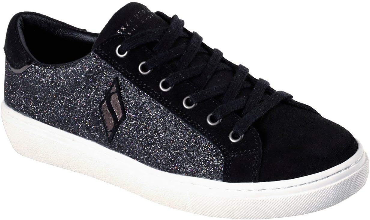 Street Goldie Glitter Kicks Womens Sneakers Black 6