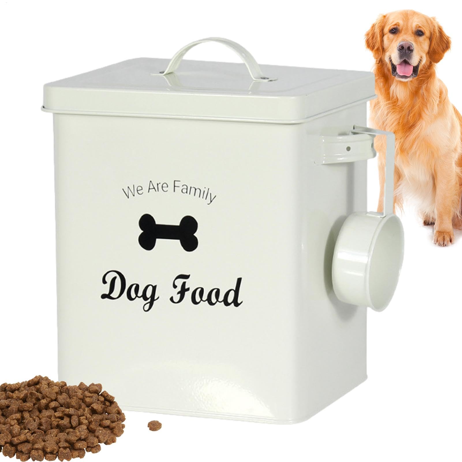 Récipient hermétique pour aliments d'animaux : protégez les croquettes avec ce seau solide