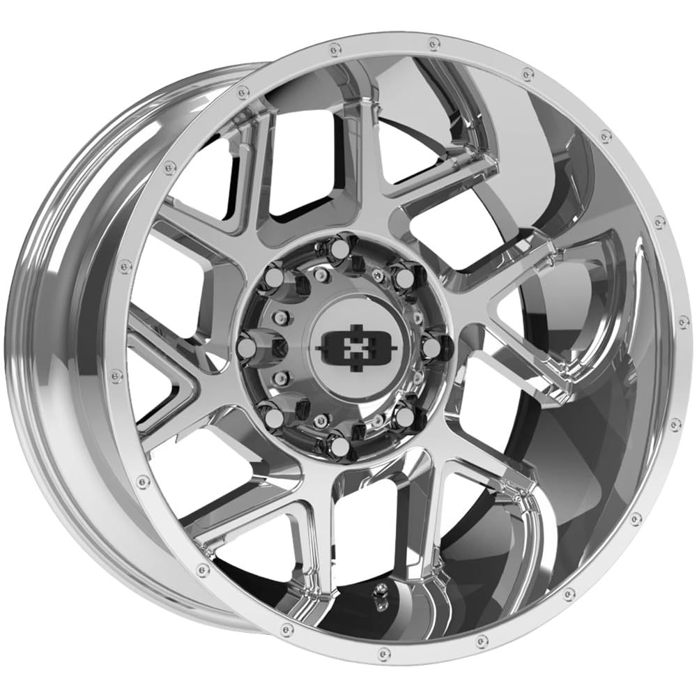 Vision 360 Sliver 20x12 8x6.5" -51mm Chrome Wheel Rim 20" Inch