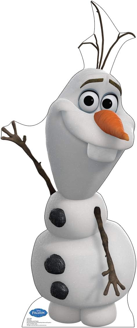Cardboard People Olaf Life Size Cardboard Cutout Standup - Disney's Frozen (2013 Film) DAMAGED 