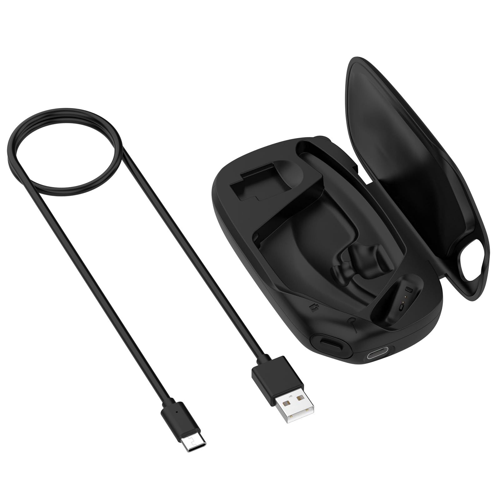 Custodia portatile con funzione di ricarica per Poly Voyager Legend 50/30 cuffie Custodia protettiva da trasporto con cavo USB-C