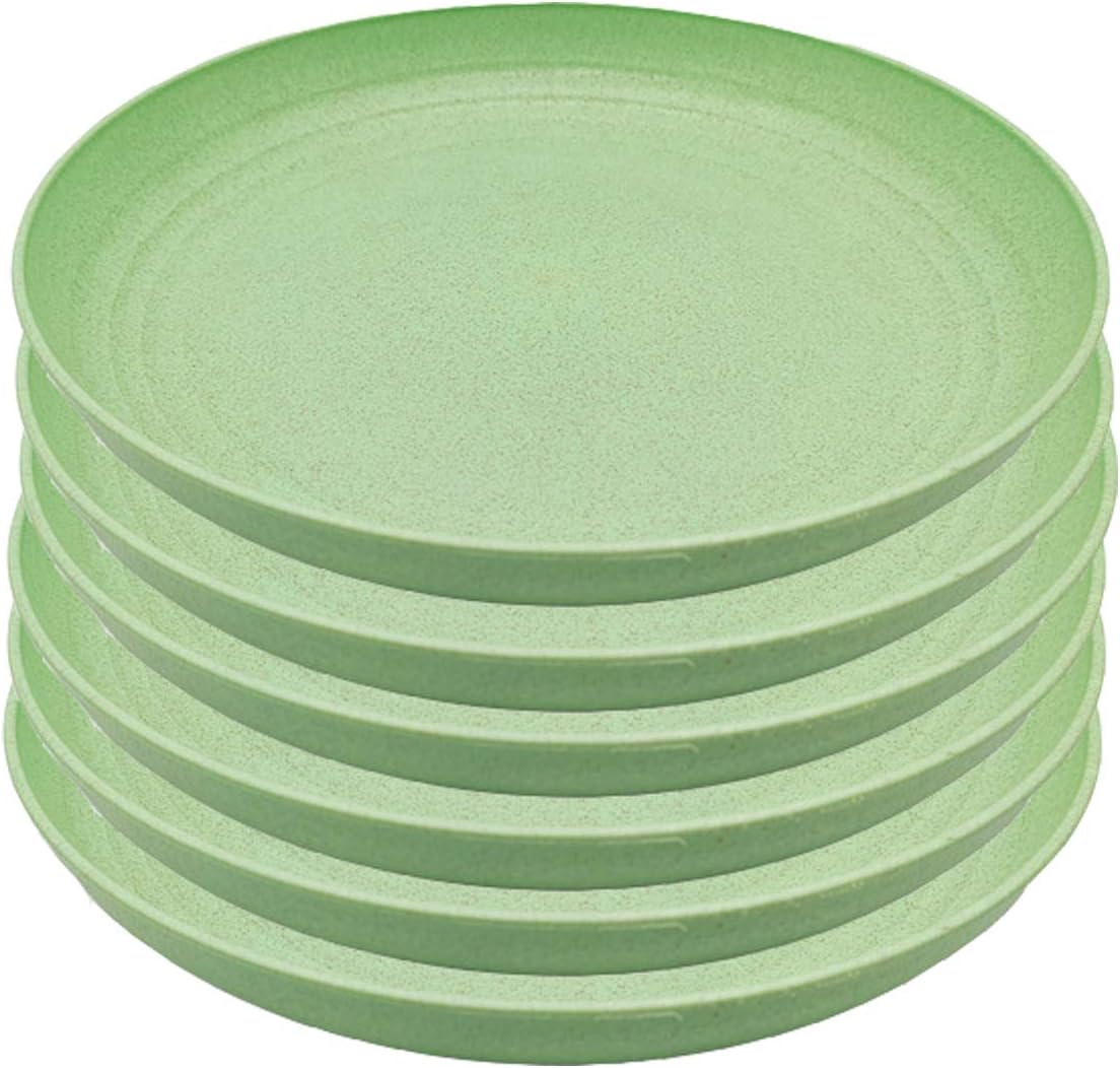 Wheat Straw Plates Lightweight Unbreakable Reusable Plates