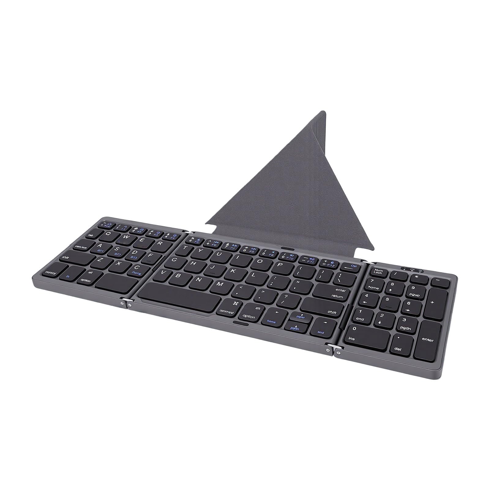 Tastiera WirelessPortatile Sottile Pieghevole con Supporto (GREY)