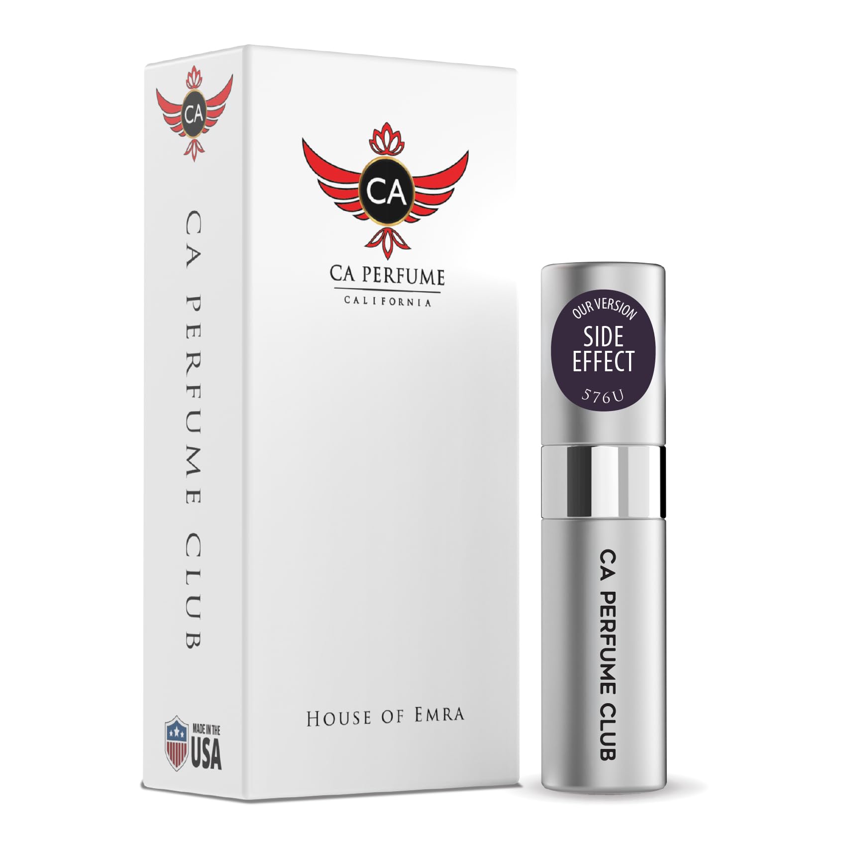 CA Perfume Impression of Side Effect For Women & Men Fragrance Dupes Eau de Parfum Spray Refillable Bottle 0.27 Fl Oz/8ml-X1