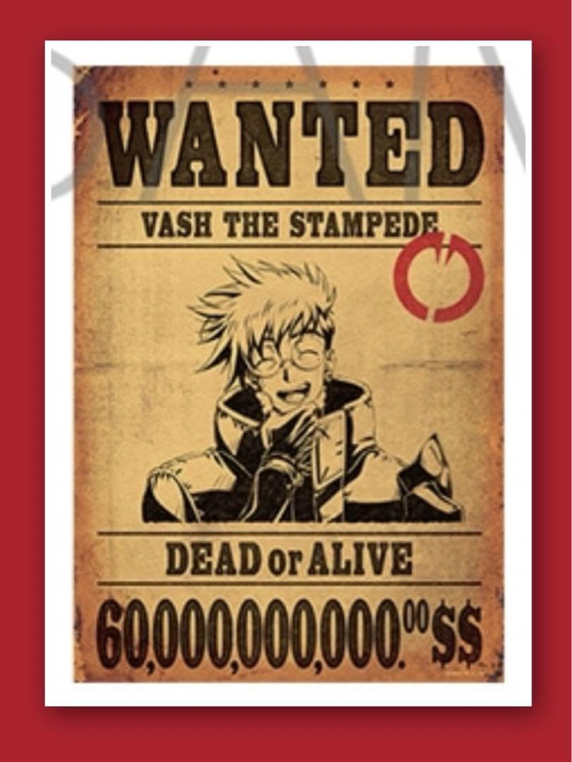Amazon.co.jp: トライガンTRIGUN 布ポスター ヴァッシュ手配書