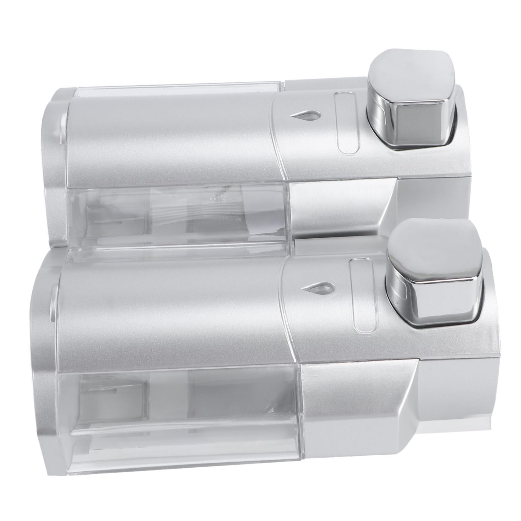 Dispensador de Jabón Espumoso de Montaje Pared Dispensador de Jabón Líquido de Plástico para Baño Ducha y Cocina Diseño Transparente y Antideslizante