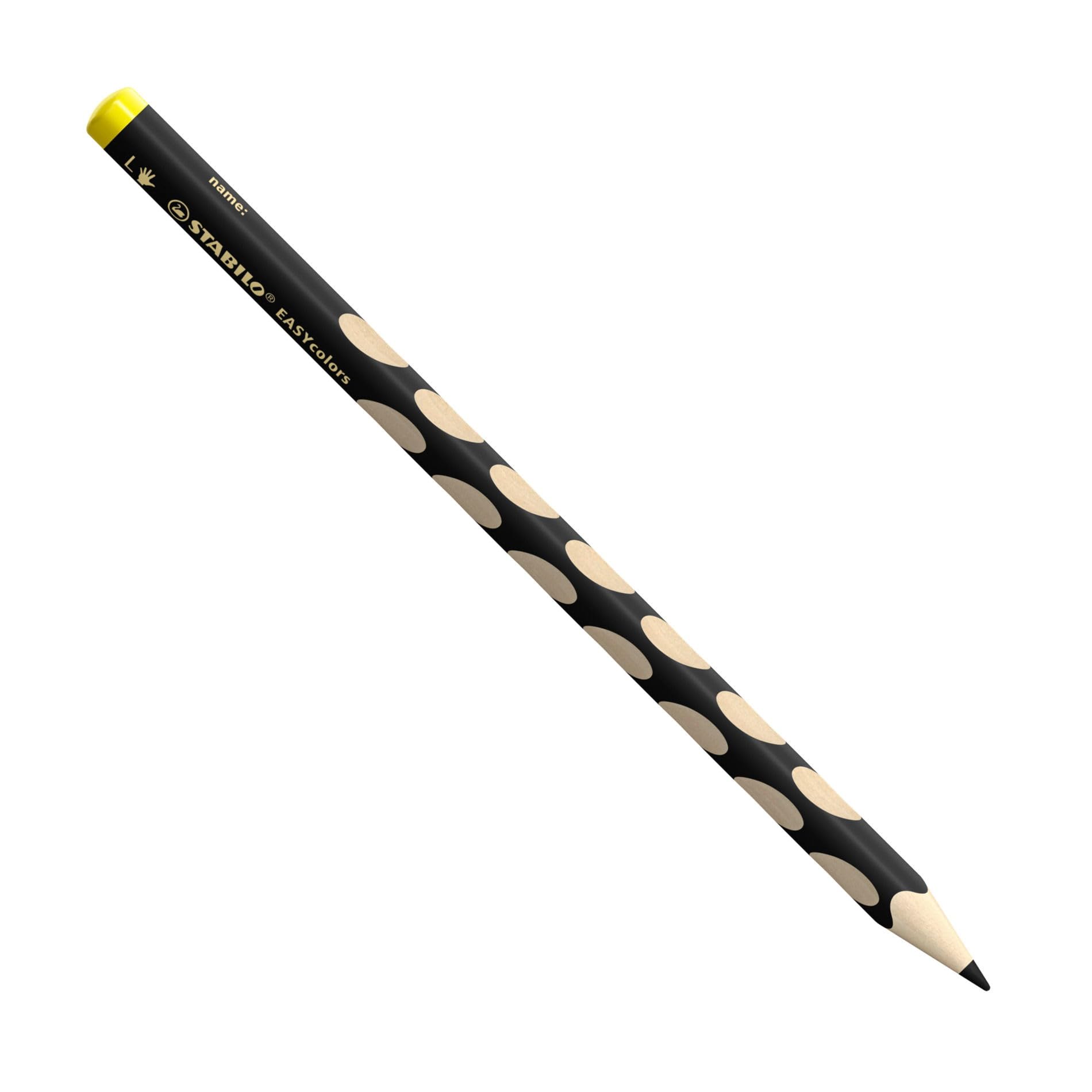 STABILO EASYcolors Ergonomic Colouring Pencil for Left-Handers Single Pencil Black