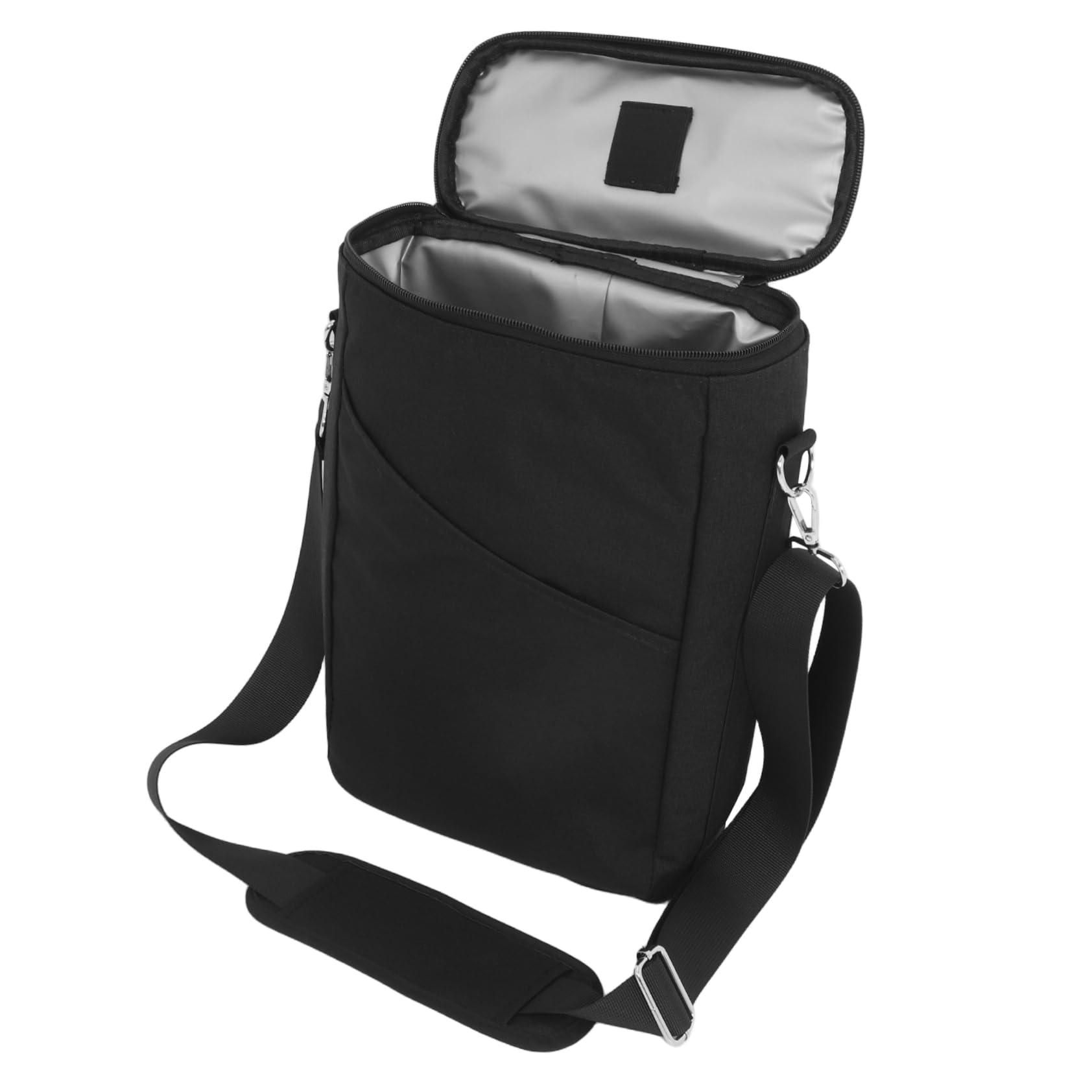 Weinflaschen Kühltasche für 2 Flaschen aus Oxford, Schwarz