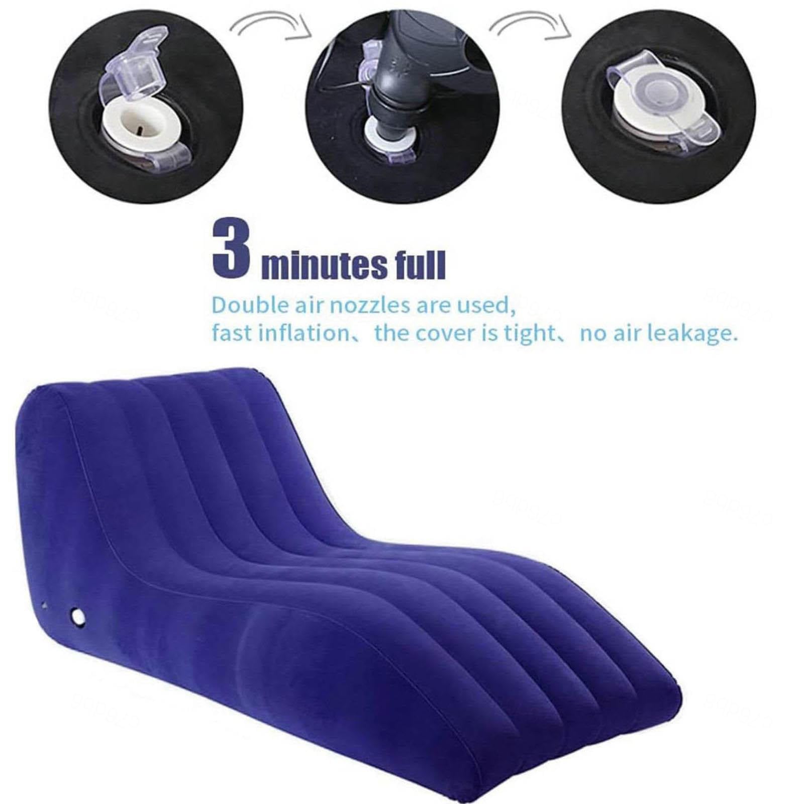 Fauteuil Tantrique Gonflable Fauteuil Sexuelle pour Adulte Pliant,D