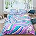 Personalizowana Poszwa Na Kołdrę Z Fotografią Zestaw Pościeli 260 X 230 Cm Abstrakcyjne Marmurkowanie Chłopiec Dziewczyna Zdjęcie Custom Comforter Cover Set 3D Printed Bedclothes + 2 Pillowcase 50 X