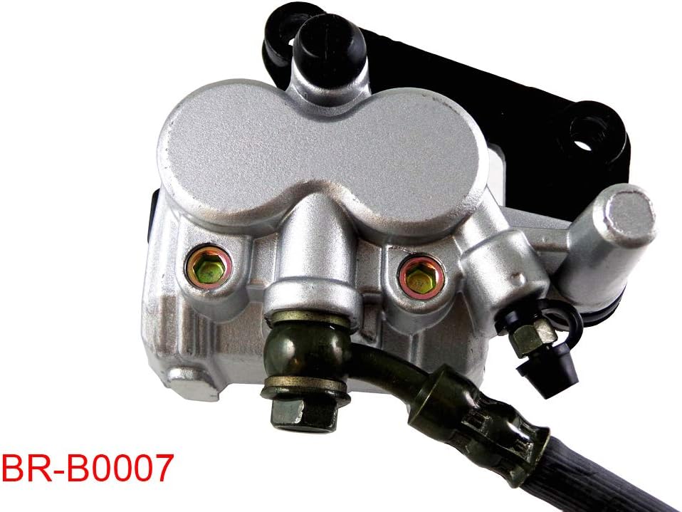 Front Hand Hydraulic Disc Brake Master Cylinder Caliper Assembly with New Brake Pads for 50cc 110cc 150cc 250cc GY6 Scooter Moped