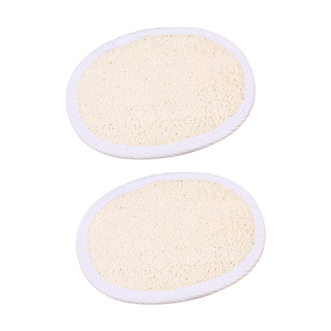 ARTSEWPLY 2Pcs Exfoliating Loofah Sponge Pads Body Scrubbers with Lanyard Design for Skin Cleansing and Massage Comfortable Convenient for Family Use