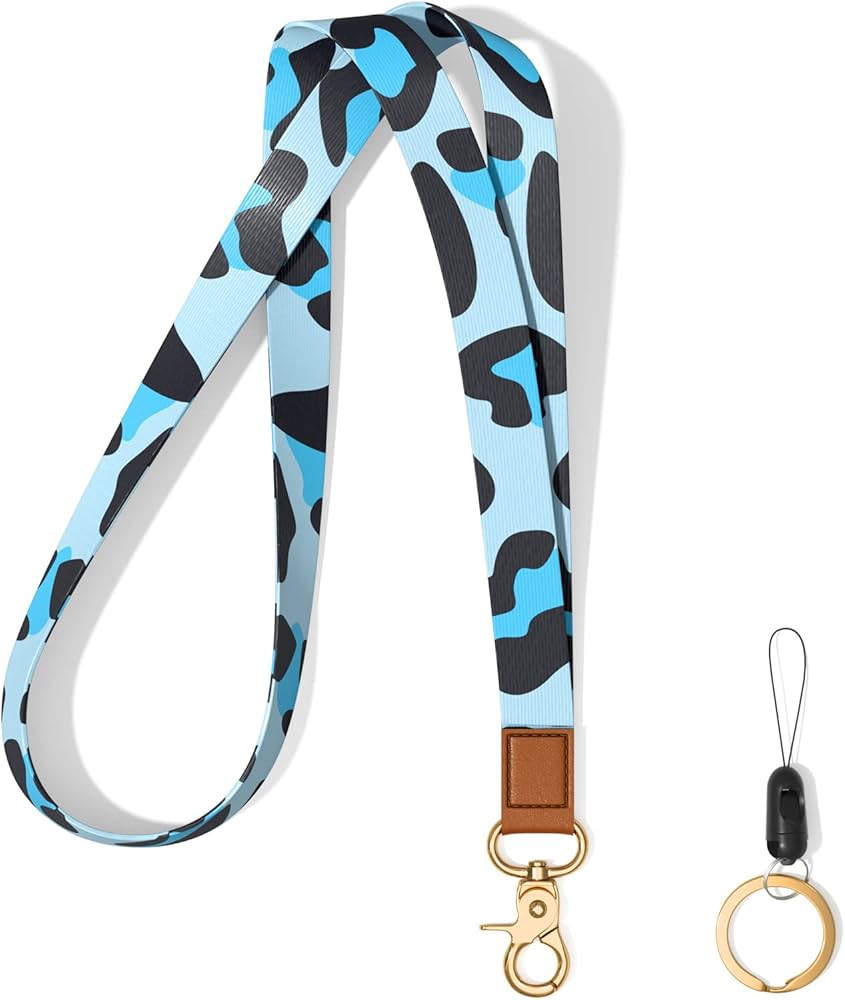 Hsxnam Neck Lanyard Key Chain, Long Lanyard Strap Keychain Holder