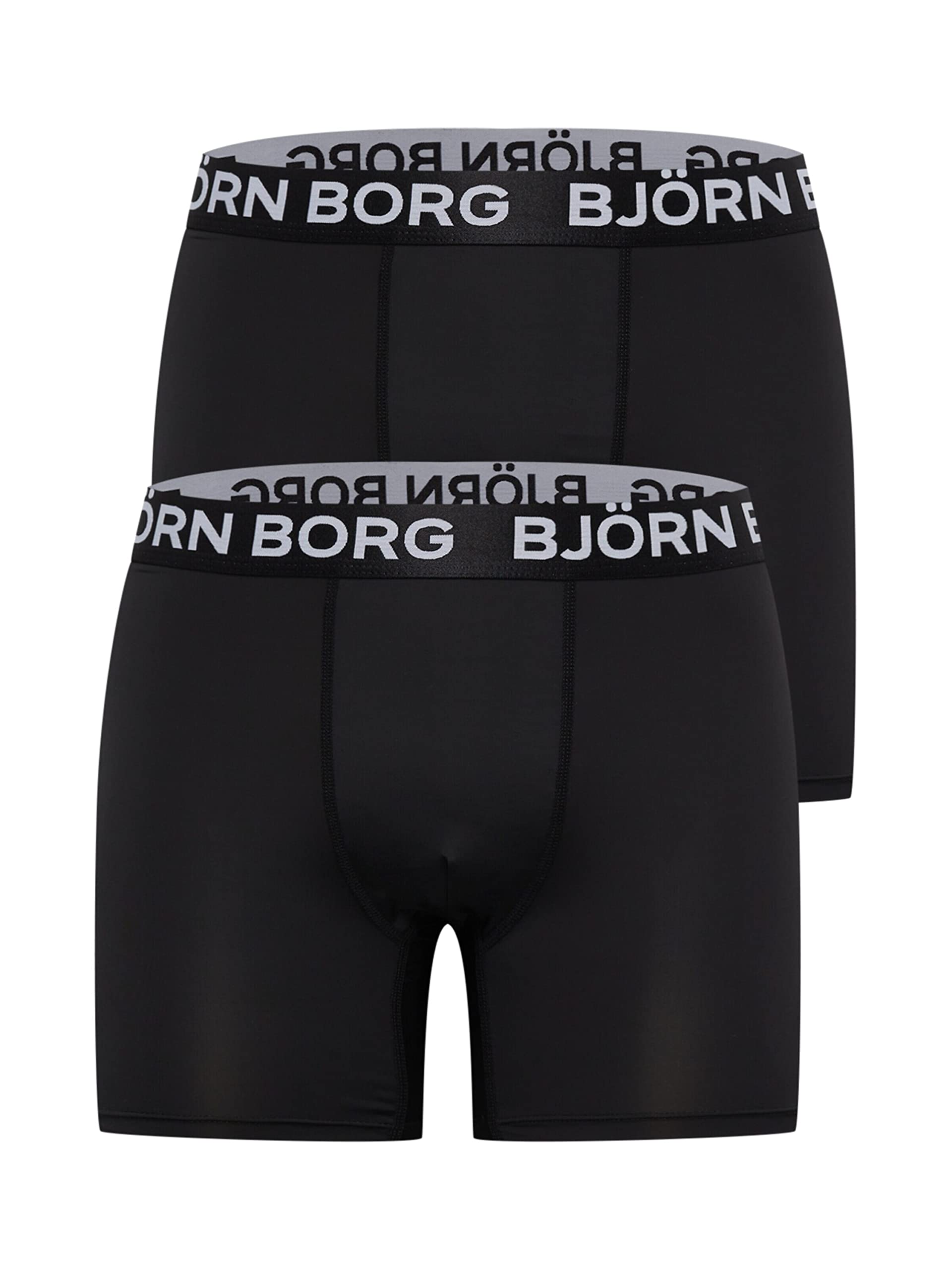Björn Borg Men's Noir Boxer Shorts Performance (X2)