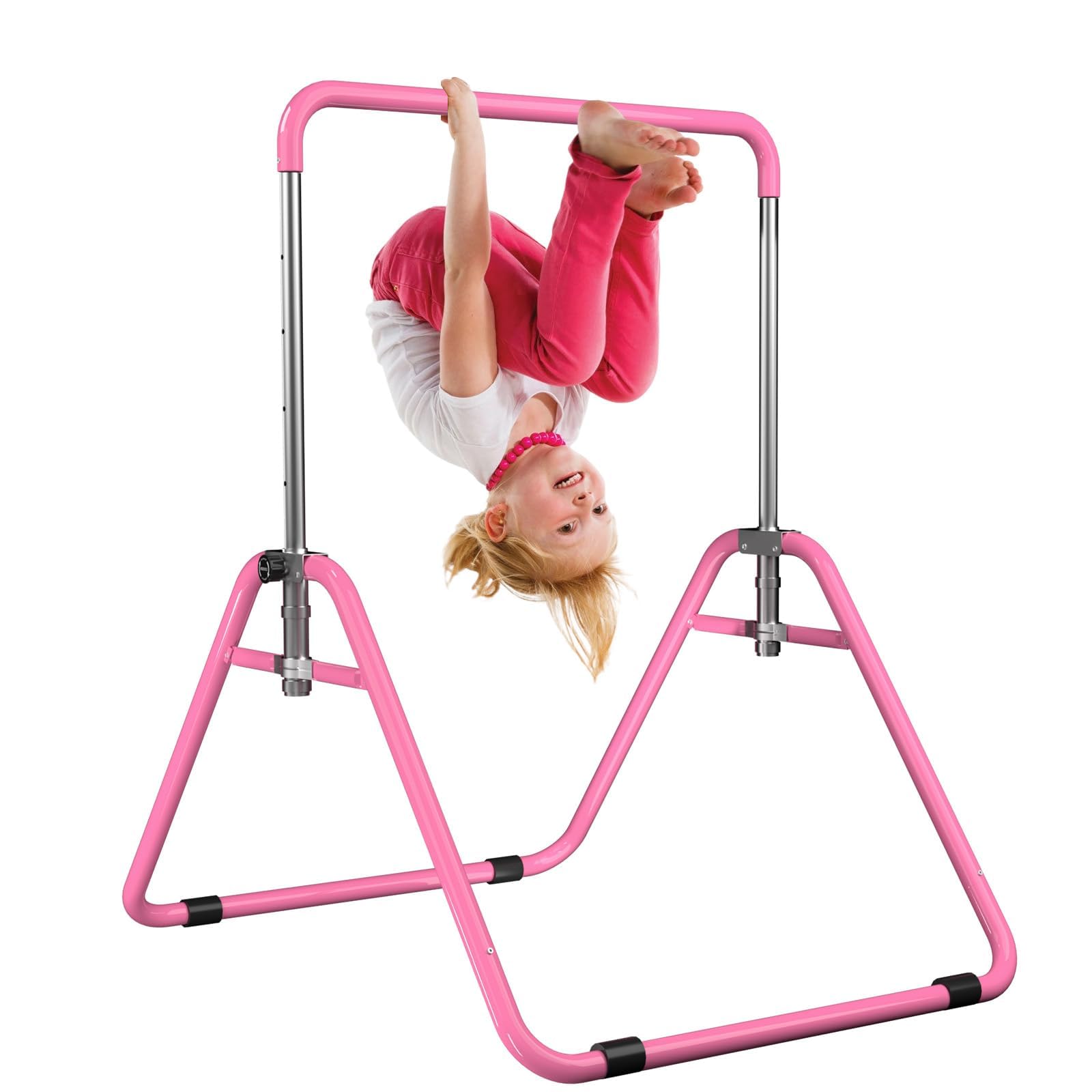 Kids Gymnastics Bar Gymnastic Equipment for Home Adjustable Height Gymnastic Training Bar Gymnastic Stuff for 3-7 Years Old Girls